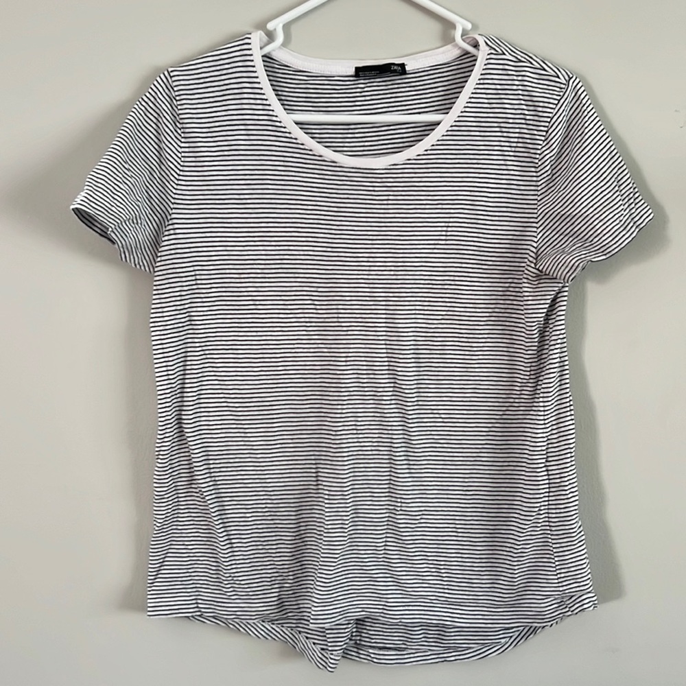 Striped short sleeve shirt